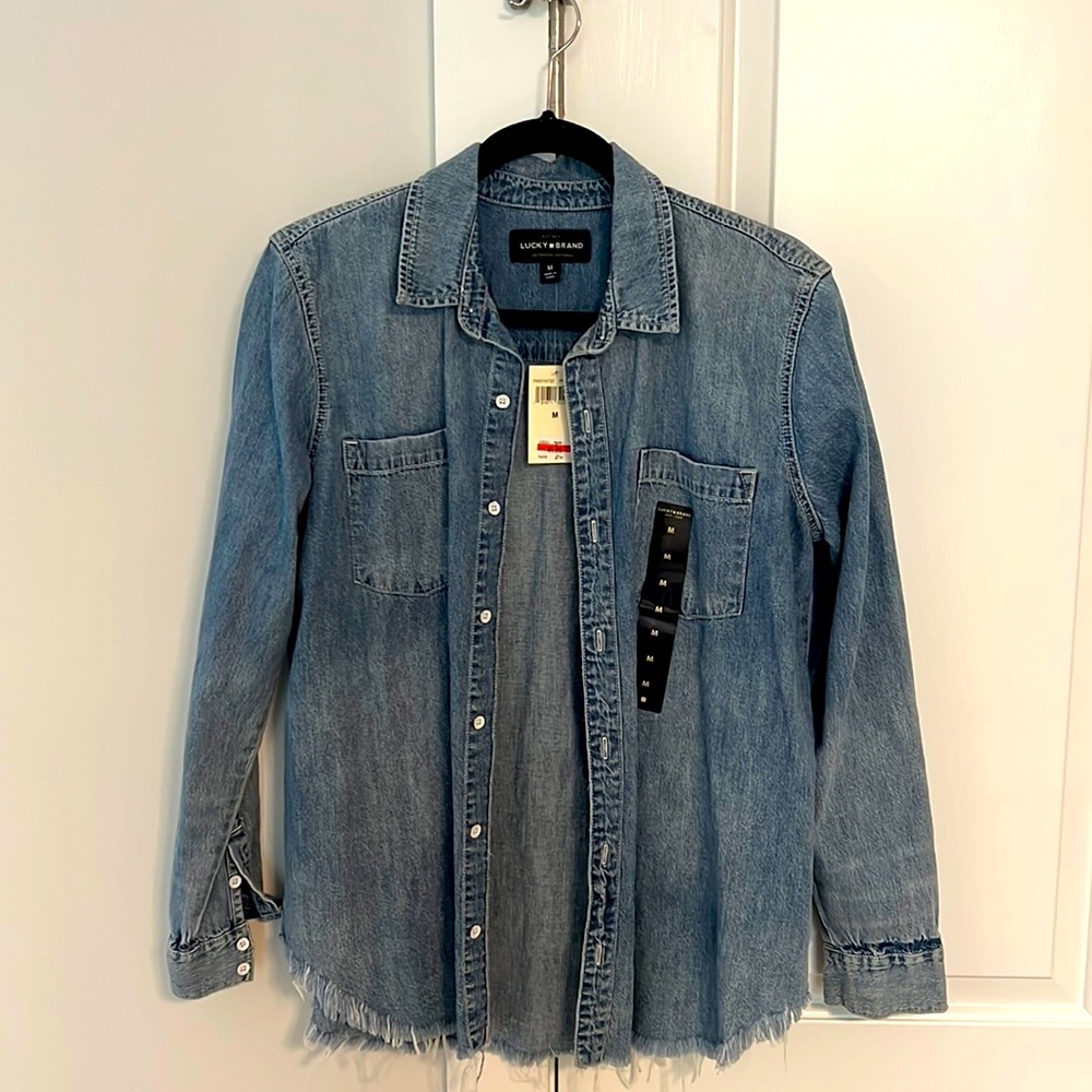 Lucky Brand denim button-up
